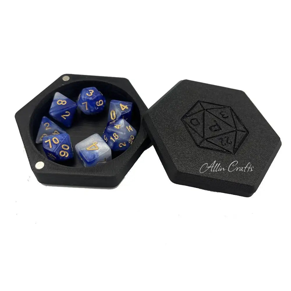 DND Dice tray, Dice box for Role Play Games Players Dungeons and Dragon D&D Dice Collection Box Board Game RPG Resin Dice Tray