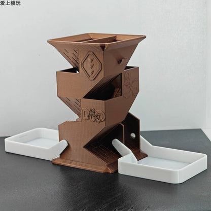 Board game folding dice tower, running dnd portable dice tower, stock tower, board game upgrade accessories Dice Tower