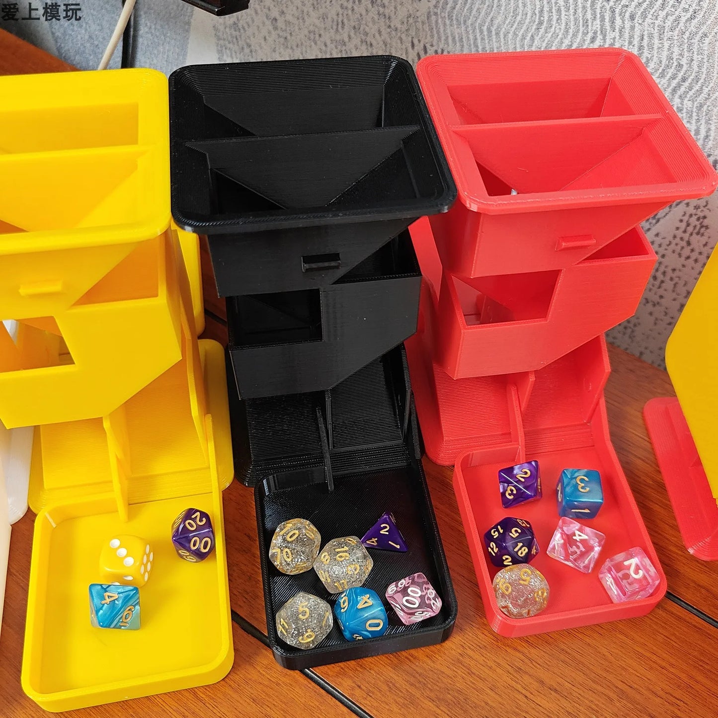 Board game folding dice tower, running dnd portable dice tower, stock tower, board game upgrade accessories Dice Tower