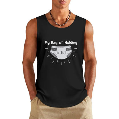 My Bag of Holding is Full, Funny, Dnd, Dungeons, Dragons, D & D, Gift, Nerd, Geek, Tank Top Man summer clothes Men's t-shirt