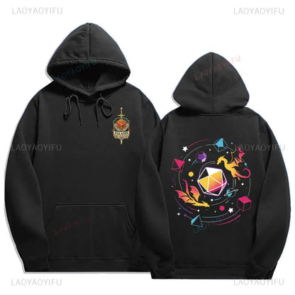Dragon Dice and Dungeons Board Game Hoodies Fashion Long Sleeve Sweatshirt Funny Anime Cartoon Graphic Hoodie Unisex Pullovers