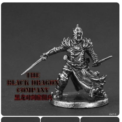 White Brass War Legions Fearless Knight Soldier Models Miniature Figurine Collections Metal Chess Piece Table Game Ornament