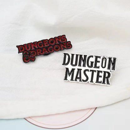 Custom Punk DnD Dungeon Master Dungeons and Dragons Enamel Pins D20 Badges Role Playing Game Jewelry Gifts For Friends Wholesale