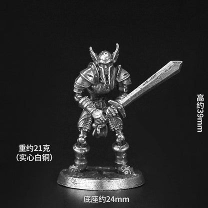 Bronze Metal Demonic Beast Dark Ranger Soldier Model Sacred Sacrifice figurine embossed tabletop game pieces