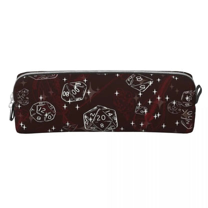 DnD Game Dice Spill Pencil Case Creative Pen Holder Bags Girls Boys Large Storage Students School Gift Pencil Box