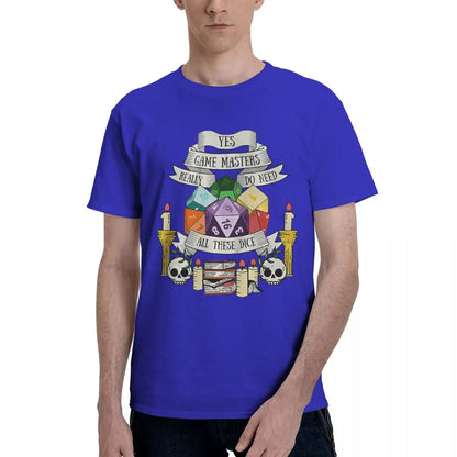 Dungeon And Dragons Dice 100% Cotton Casual Breathable Confortable Men Top Mens Designer Clothes Men T-Shirt