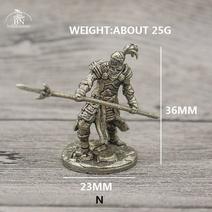 1PCS War Chess Table Game Ornaments Decorations Crafts Copper Undead Skeleton Soldiers Dolls Army Legion Model Toy Figurine