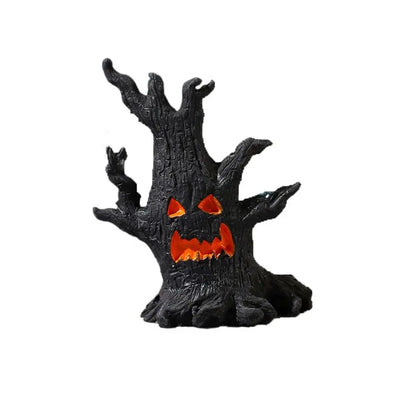 Resin Crafts Simulation Tree Spirit Ornaments Cartoon DIY Ghost Stake Ornaments Handmade Tree Spirit Miniatures