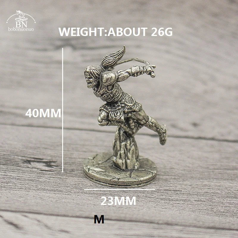 1PCS War Chess Table Game Ornaments Decorations Crafts Copper Undead Skeleton Soldiers Dolls Army Legion Model Toy Figurine
