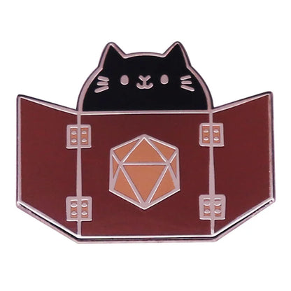RPG Game Dungeon DnD Dragon Enamel Pins Dice D20 Cartoon Brooch Clothes Backpack Lapel Badges Fashion Jewelry Gifts