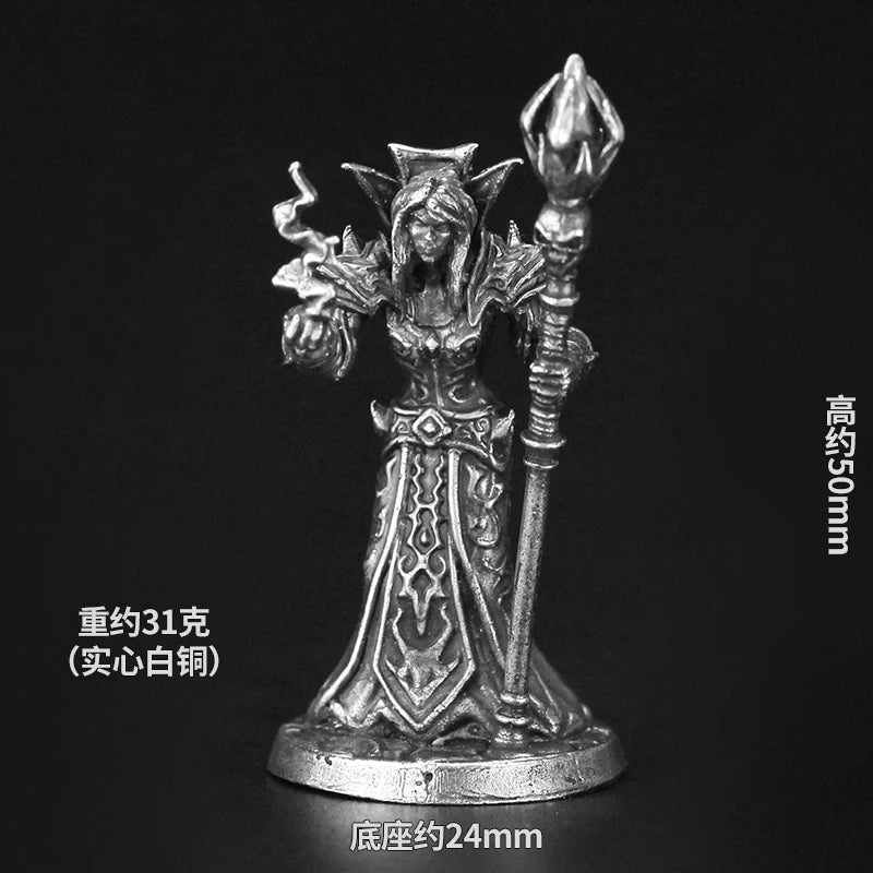 Bronze Metal Demonic Beast Dark Ranger Soldier Model Sacred Sacrifice figurine embossed tabletop game pieces