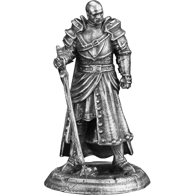 Dungeons Dragons Soldier Model White Copper Metal Miniature Decoration Craft Copper Sculpture Desk Game Aaccessories