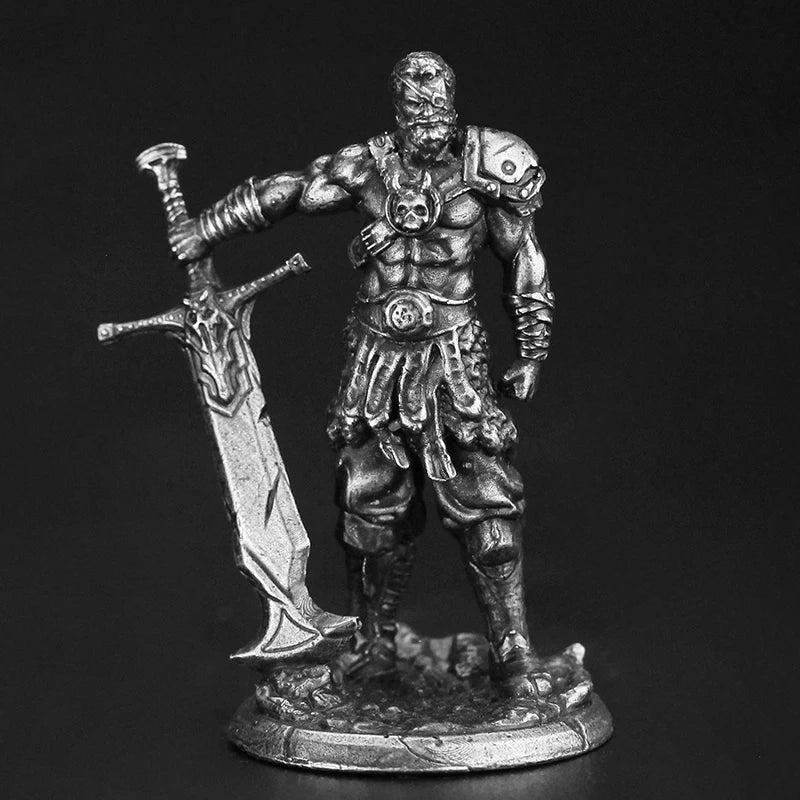 Dungeons Dragons Soldier Model White Copper Metal Miniature Decoration Craft Copper Sculpture Desk Game Aaccessories