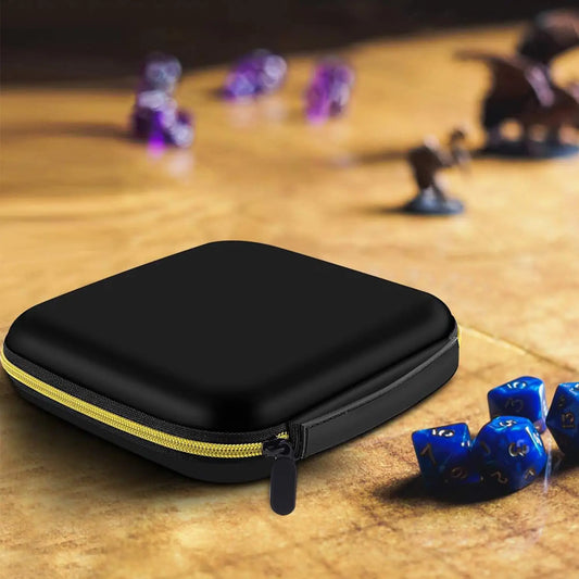 35+ Dice Case Box Tray, Storage Holder for DND Dice Set, for D&D Dungeons and Dragons 7-Die Polyhedral Dice, storage bags