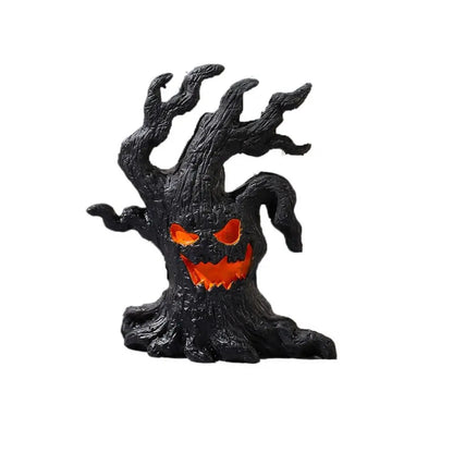 Resin Crafts Simulation Tree Spirit Ornaments Cartoon DIY Ghost Stake Ornaments Handmade Tree Spirit Miniatures