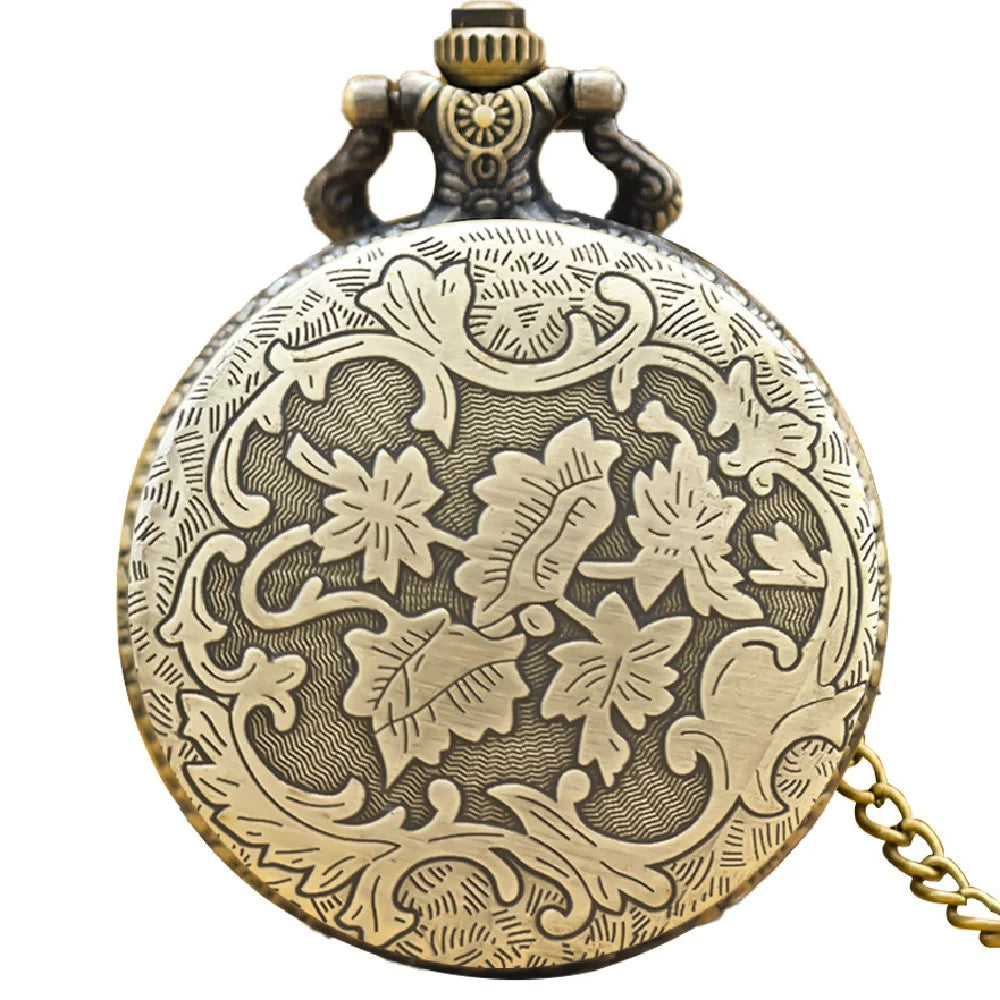 Vintage Dragon Pocket Watch Box Dice Necklace Board Game Accessories, Fashion Jewelry Gifts for Men and Women