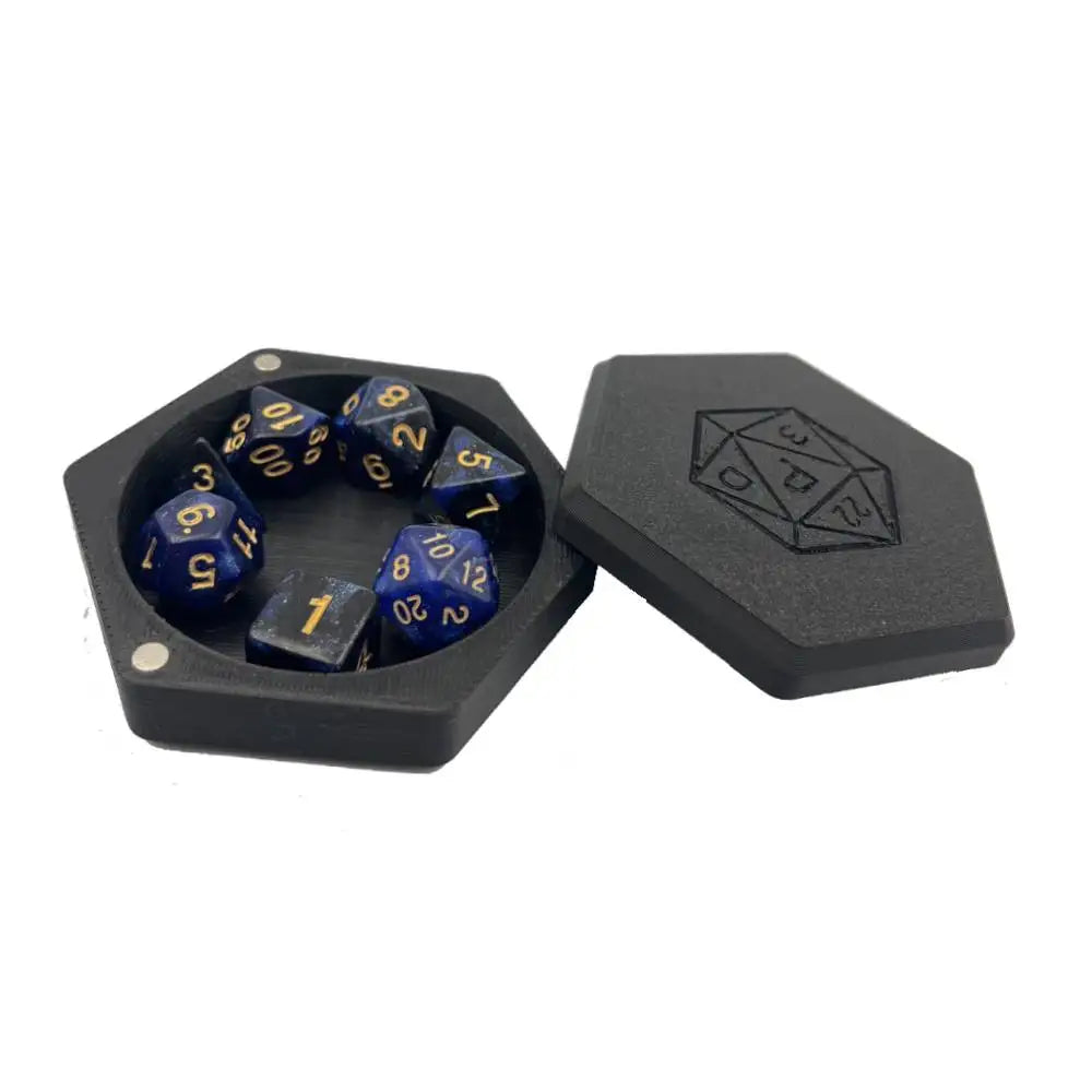 DND Dice tray, Dice box for Role Play Games Players Dungeons and Dragon D&D Dice Collection Box Board Game RPG Resin Dice Tray