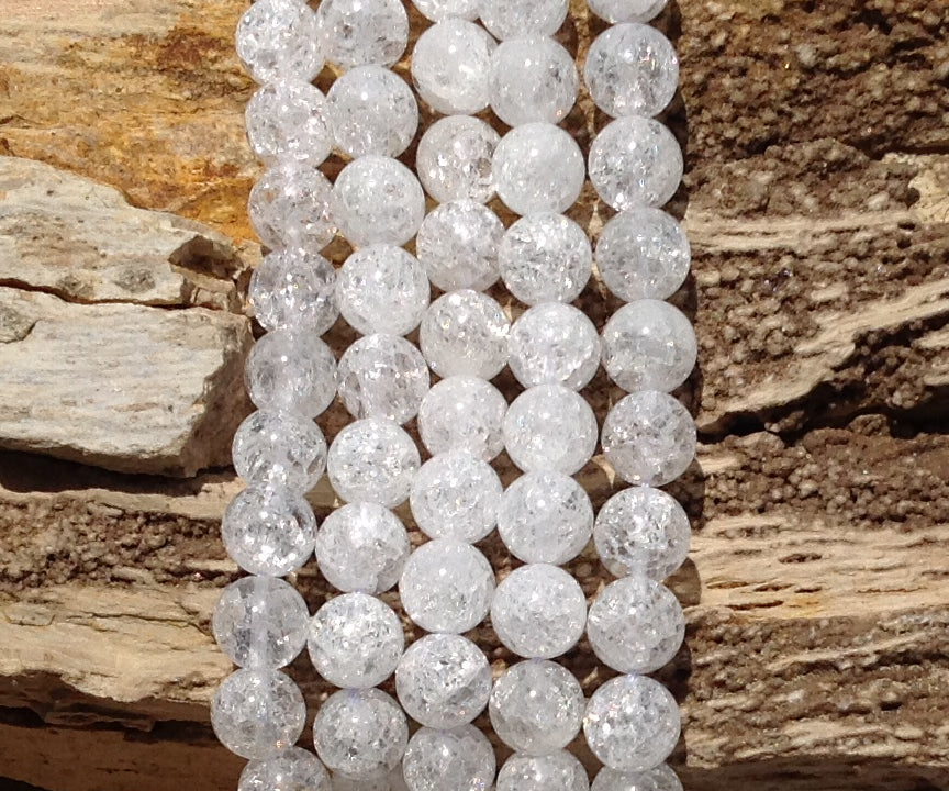Crackle Crystal Quartz Round-4