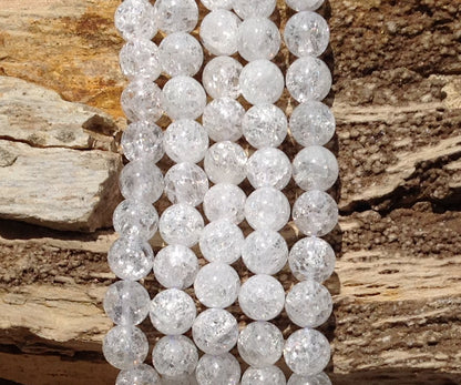 Crackle Crystal Quartz Round-4