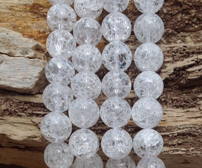 Crackle Crystal Quartz Round-6
