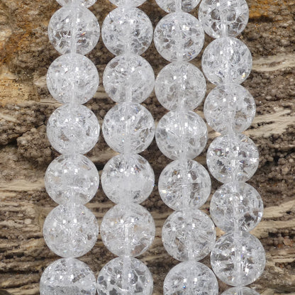 Crackle Crystal Quartz Round-5