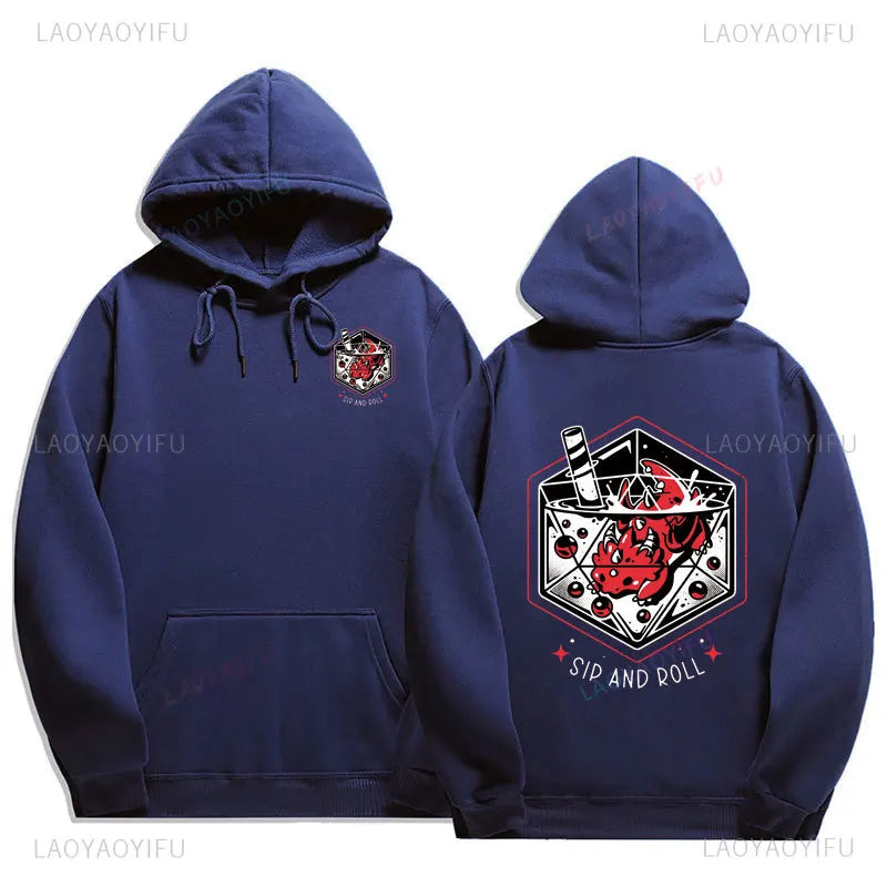 Dragon Dice and Dungeons Board Game Hoodies Fashion Long Sleeve Sweatshirt Funny Anime Cartoon Graphic Hoodie Unisex Pullovers