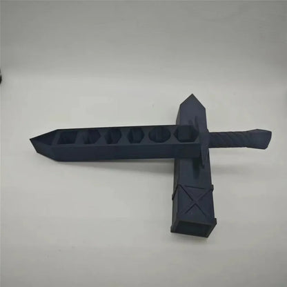 3D Printed Sword-shaped Storage Box for DND RPG TRPG Games Dice DND Game Role 22mm Dice Holder Desktop Ornament Storage Boxes