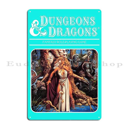 Dungeons And Dragons Legacy Of Blood Module Artwork Metal Plaque Poster Custom Garage Classic Wall Decor Tin Sign Poster