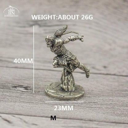 1PCS War Chess Table Game Ornaments Decorations Crafts Copper Undead Skeleton Soldiers Dolls Army Legion Model Toy Figurine