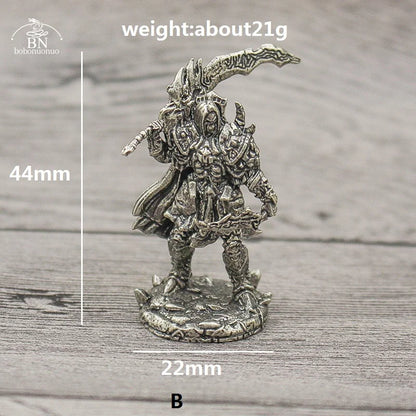 1PCS War Chess Table Game Ornaments Decorations Crafts Copper Undead Skeleton Soldiers Dolls Army Legion Model Toy Figurine