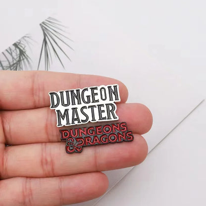 Custom Punk DnD Dungeon Master Dungeons and Dragons Enamel Pins D20 Badges Role Playing Game Jewelry Gifts For Friends Wholesale