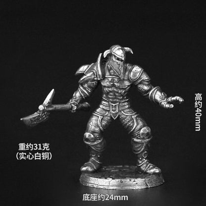 Bronze Metal Demonic Beast Dark Ranger Soldier Model Sacred Sacrifice figurine embossed tabletop game pieces