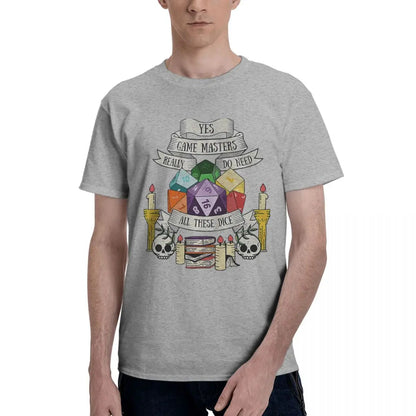 Dungeon And Dragons Dice 100% Cotton Casual Breathable Confortable Men Top Mens Designer Clothes Men T-Shirt