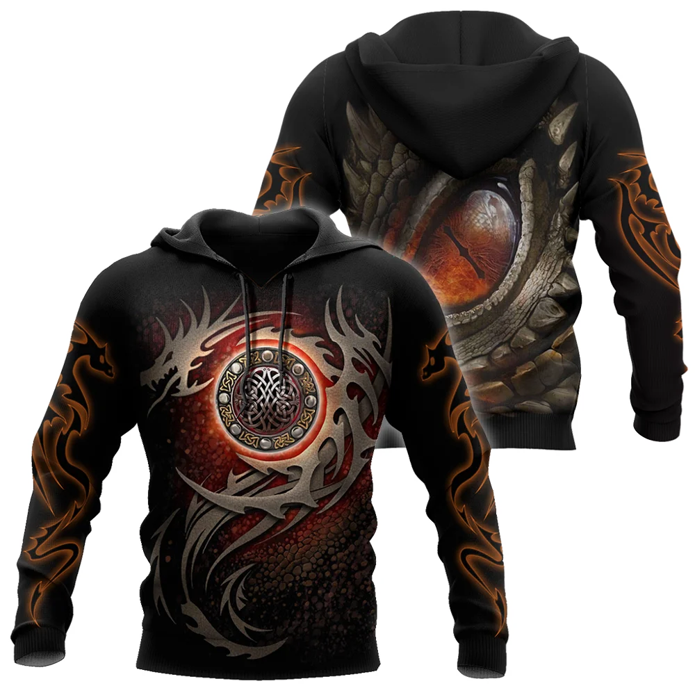 Armor Tattoo and Dungeon Dragon 3D Printed Unisex Deluxe Hoodie Men Sweatshirt Zip Pullover Casual Jacket Tracksuit KJ0279