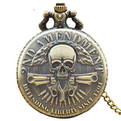 Vintage skull flap pocket watch box pendant mini metal polyhedron dice necklace board game accessories fashion anime accessories