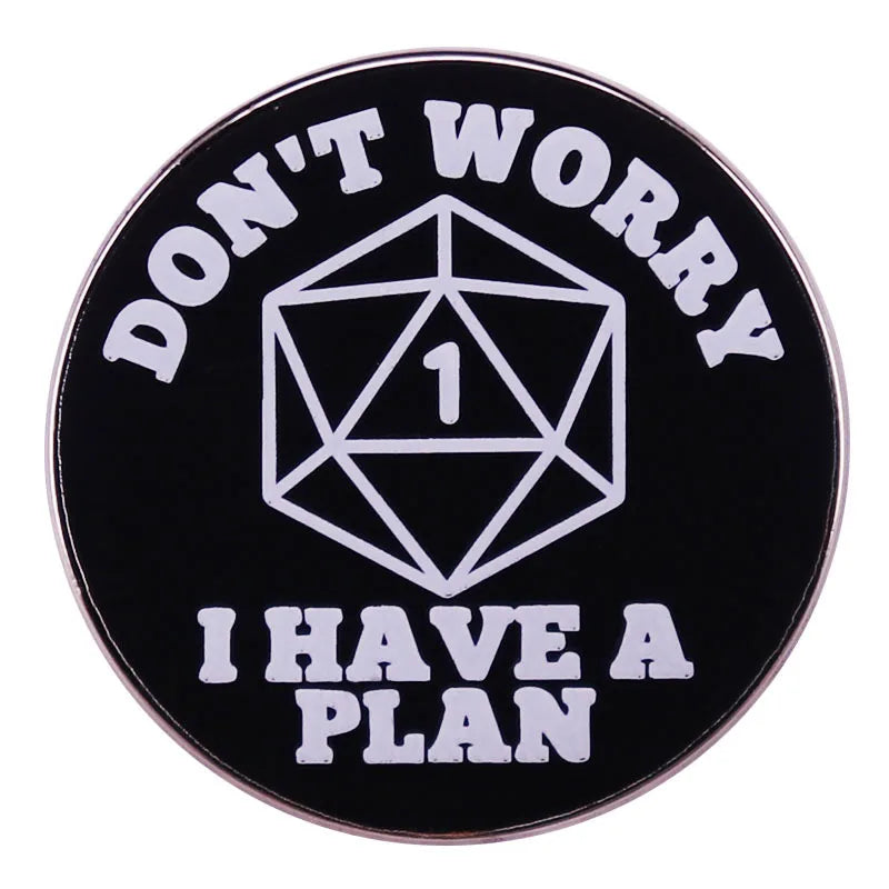 RPG Game Dungeon DnD Dragon Enamel Pins Dice D20 Cartoon Brooch Clothes Backpack Lapel Badges Fashion Jewelry Gifts