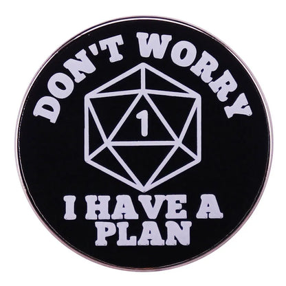 RPG Game Dungeon DnD Dragon Enamel Pins Dice D20 Cartoon Brooch Clothes Backpack Lapel Badges Fashion Jewelry Gifts