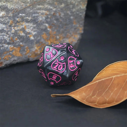 7 Pieces Complete Polyhedral DND Dice Set D3-D10 Spherical RPG Dice Set for Role Playing Table Games Supplies