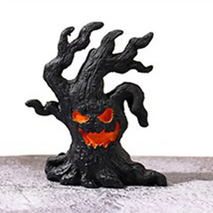 Resin Crafts Simulation Tree Spirit Ornaments Cartoon DIY Ghost Stake Ornaments Handmade Tree Spirit Miniatures