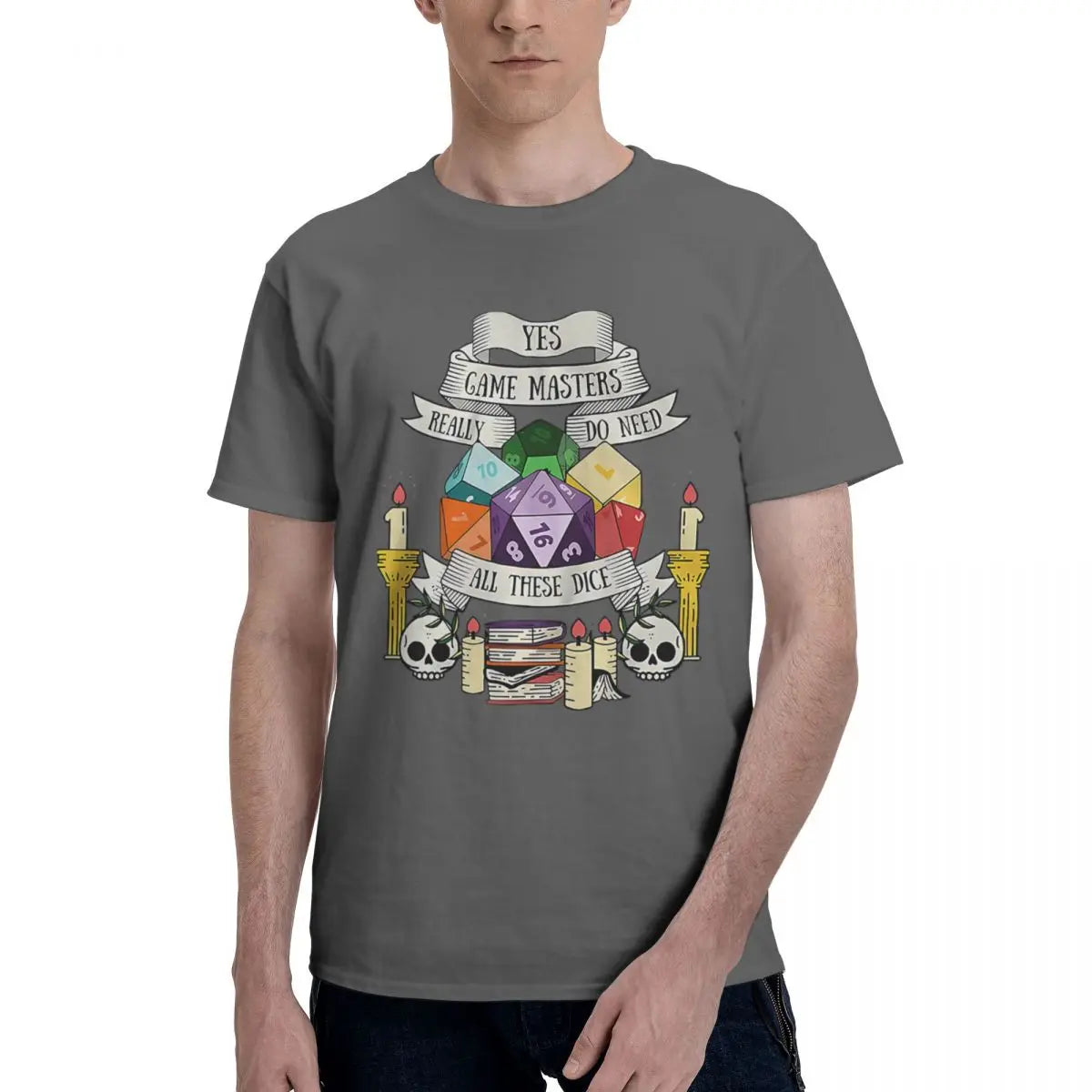Dungeon And Dragons Dice 100% Cotton Casual Breathable Confortable Men Top Mens Designer Clothes Men T-Shirt