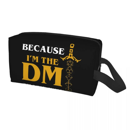 Dnd Game House Initiative Cosmetic Bag Women Cute Large Capacity Makeup Case Beauty Storage Toiletry Bags