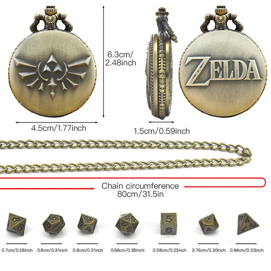 New Dice Anime Theme Pocket Watch Box Pendant Necklace  Board Game Accessories  Fashion Couple Accessories  Gifts  Souvenirs