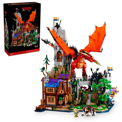 Kalein 3745pcs Dungeons & Dragons Red Dragon21348 Model Building Block Set Assembled Toy Children's Birthday Gift