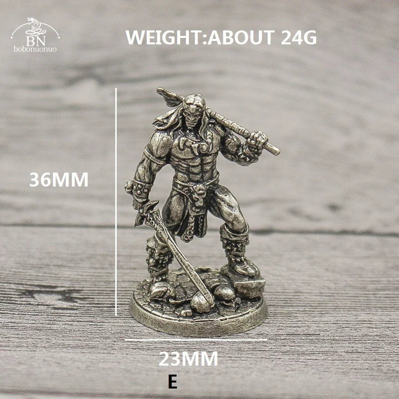 1PCS War Chess Table Game Ornaments Decorations Crafts Copper Undead Skeleton Soldiers Dolls Army Legion Model Toy Figurine