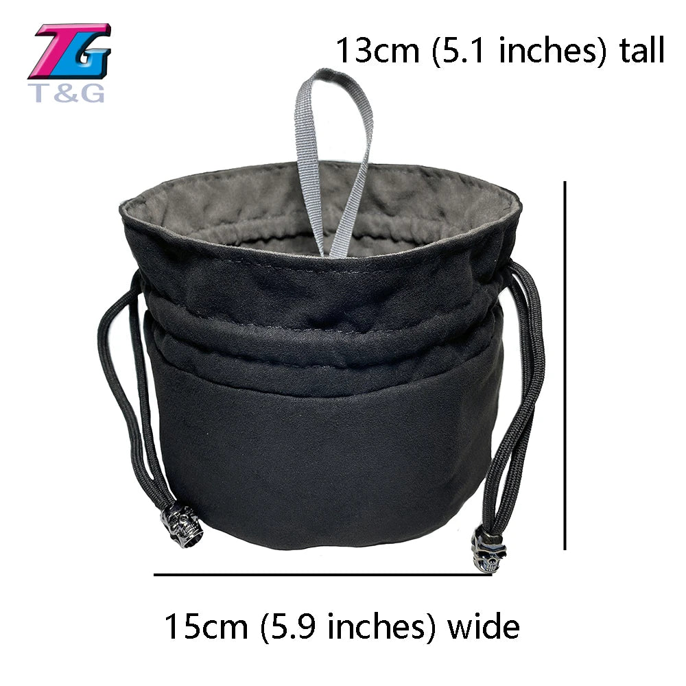 Dice Bag Cloth Storage Pouch High Quality Velvet Pouch Unique Design Large Capacity Easy Carrying For DND RPG Game Accessories