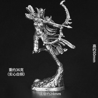 Bronze Metal Demonic Beast Dark Ranger Soldier Model Sacred Sacrifice figurine embossed tabletop game pieces