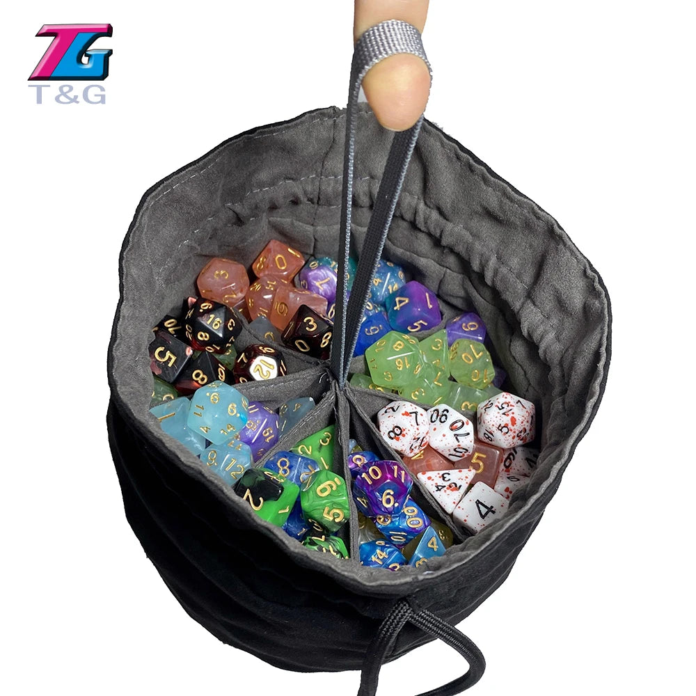 Dice Bag Cloth Storage Pouch High Quality Velvet Pouch Unique Design Large Capacity Easy Carrying For DND RPG Game Accessories