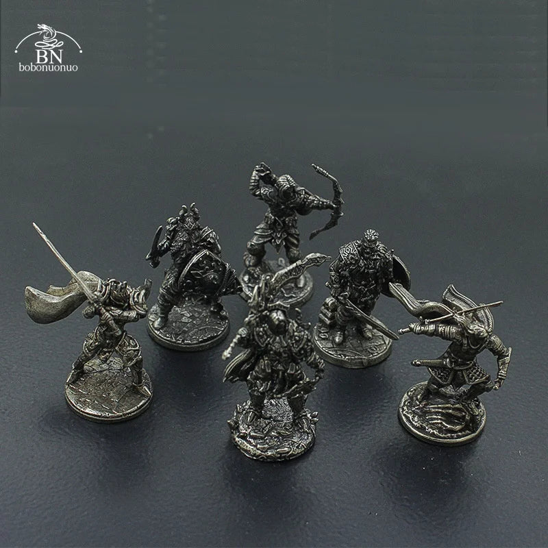 1PCS War Chess Table Game Ornaments Decorations Crafts Copper Undead Skeleton Soldiers Dolls Army Legion Model Toy Figurine