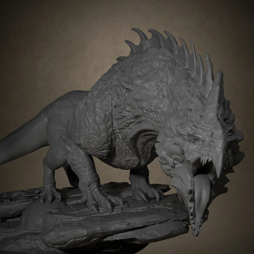 Tiamat Dragonspawn White Miniature Models Dungeons and Dragons 3D Printing Resin Unpainted Tabletop Miniatures Suit for Pathfind