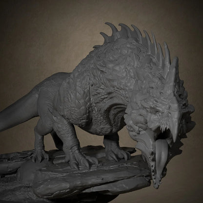 Tiamat Dragonspawn White Miniature Models Dungeons and Dragons 3D Printing Resin Unpainted Tabletop Miniatures Suit for Pathfind